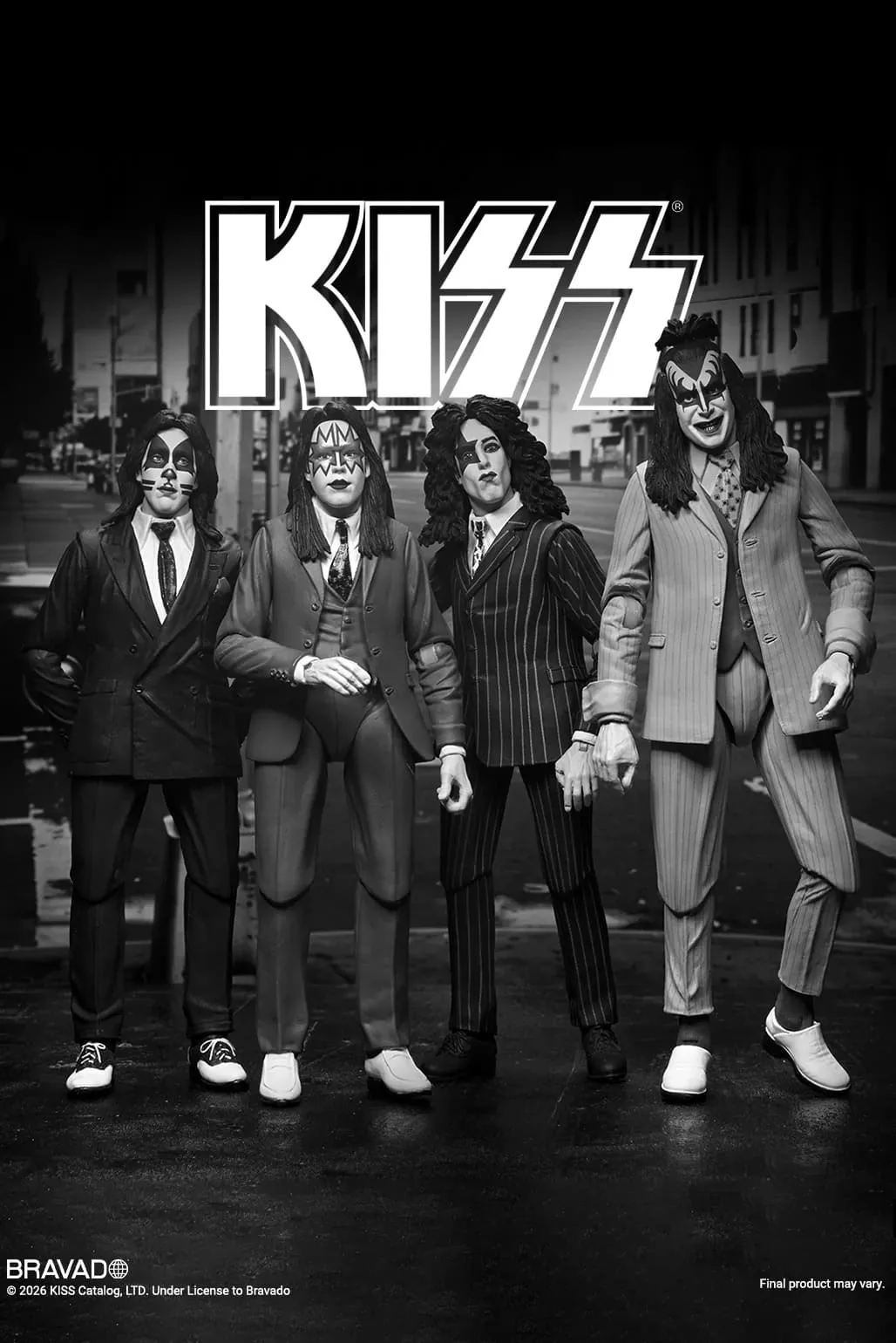 Фигурка KISS Dressed to Kill Album Cover — Neca Action Figure 4-Pack