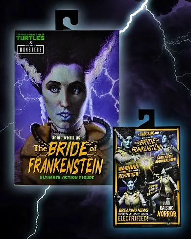 Фигурка Ultimate April as Bride of Frankenstein — Neca Universal Monsters x Teenage Mutant Ninja Turtles
