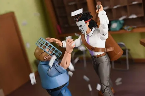 Фигурки Черепашки Ниндзя — Neca Business Suit Casey Jones Split Foot Soldier 2-pack
