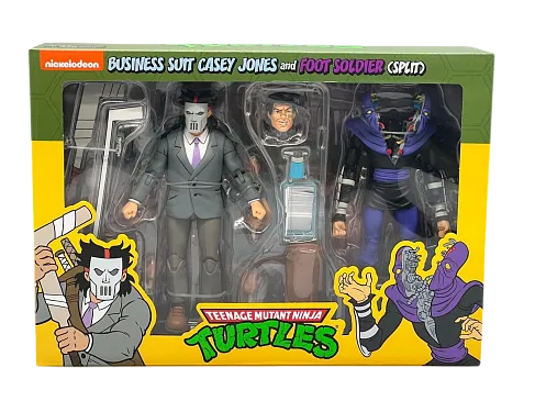 Фигурки Черепашки Ниндзя — Neca Business Suit Casey Jones Split Foot Soldier 2-pack