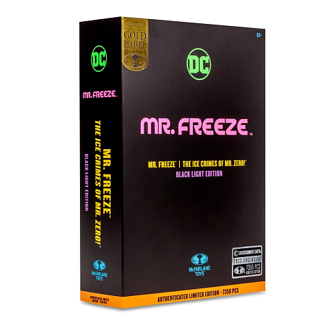 Фигурка Mr Freeze Black Light Gold Label — McFarlane Toys EE Exclusive