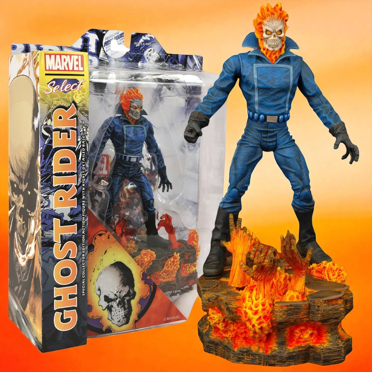 Фигурка Призрачный Гонщик — Marvel Select Ghost Rider