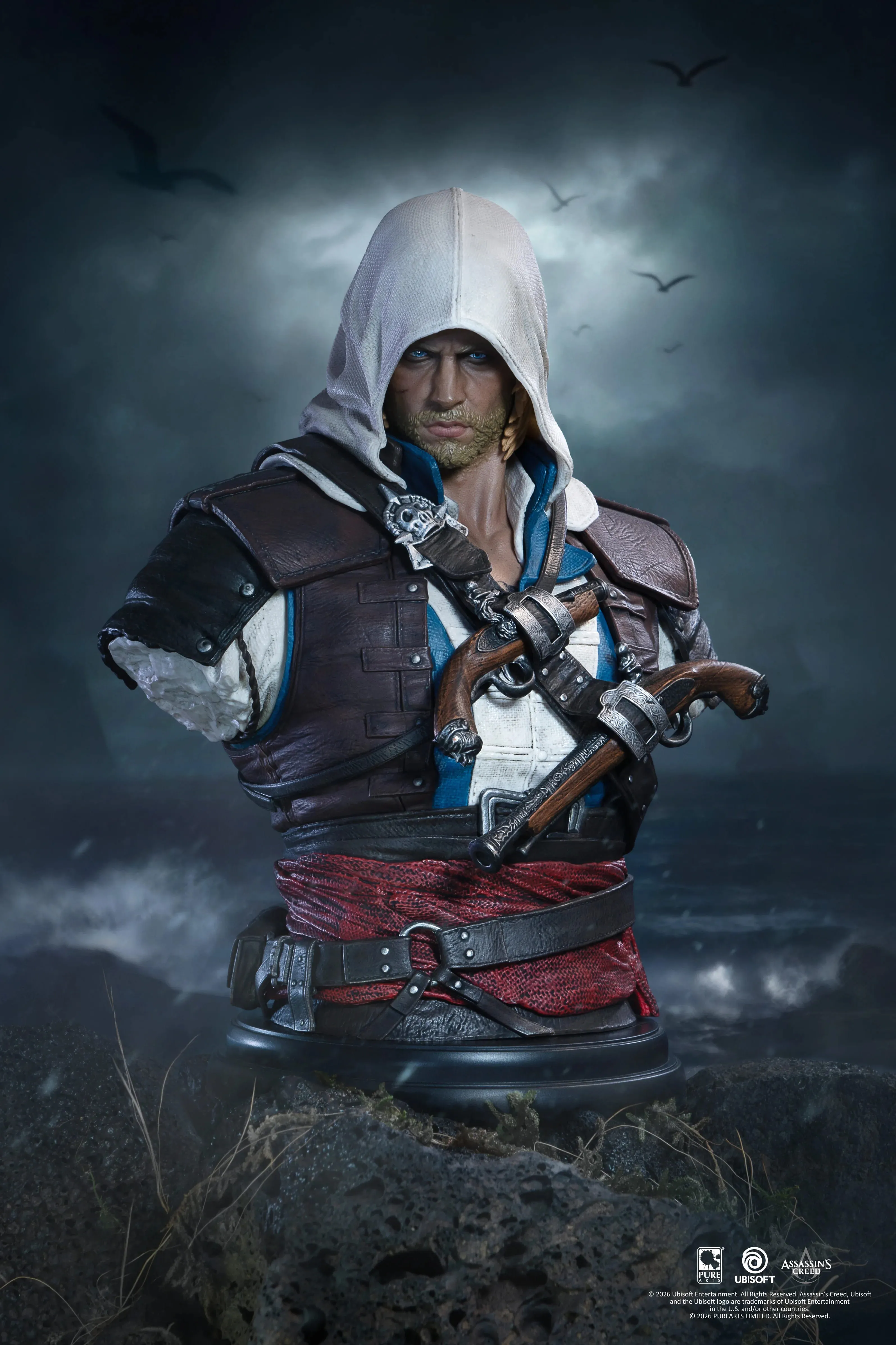 Фигурка Assassins Creed Black Flag Resynced Edward Kenway — Pure Arts 1/4 Scale Bust