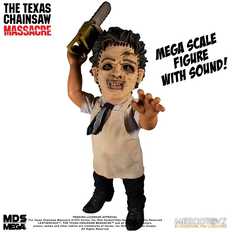 Фигурка Кожаное Лицо — Mezco Leatherface Mega Scale