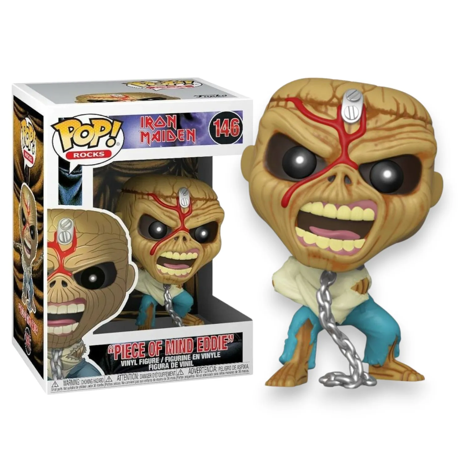Фигурка Skeleton Eddie — Funko Iron Maiden Piece Of Mind POP! Rocks 146