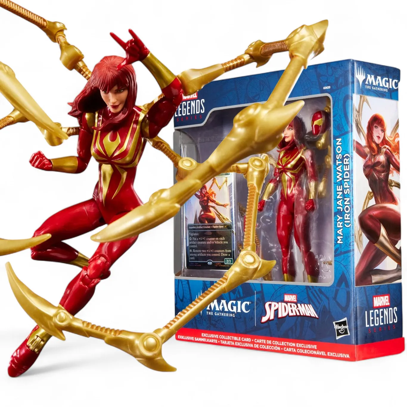 Фигурка Mary Jane Watson Iron Spider — Hasbro Marvel Legends Magic the Gathering Figure