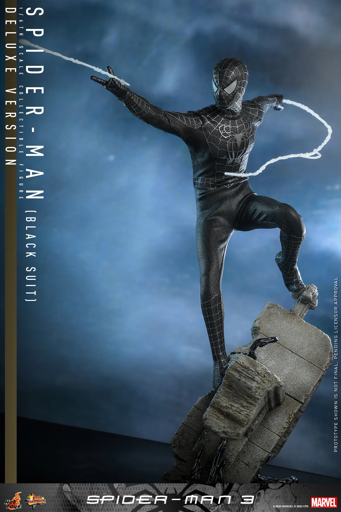 Фигурка Spider-Man Black Suit — Hot Toys MMS727 Spider-Man 3 1/6 Deluxe -  купить в GeekZona.ru