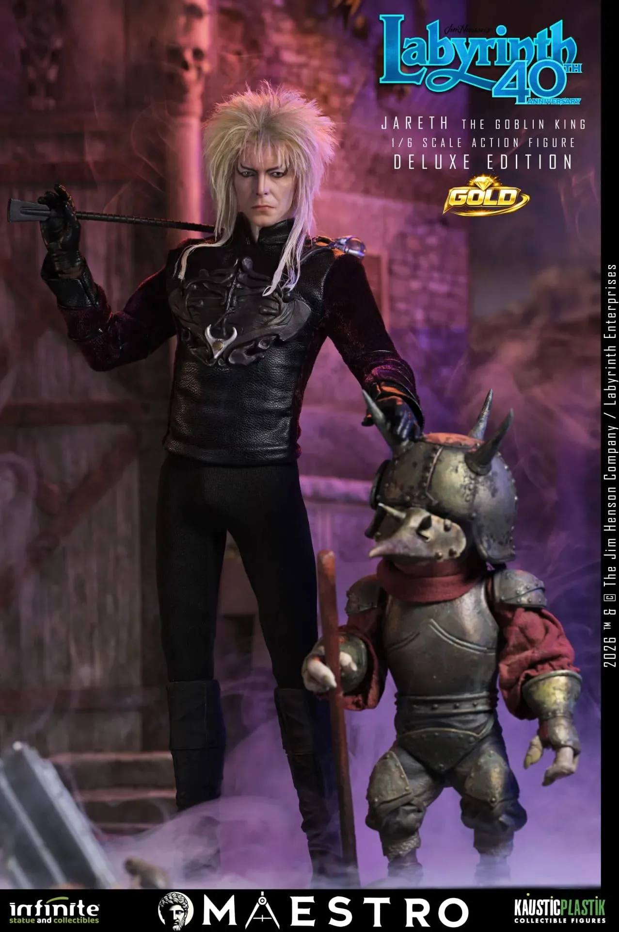 Фигурка Labyrinth Jareth The Goblin King 1/6 — Infinite Kaustic Plastik 1/6 Deluxe Edition GOLD