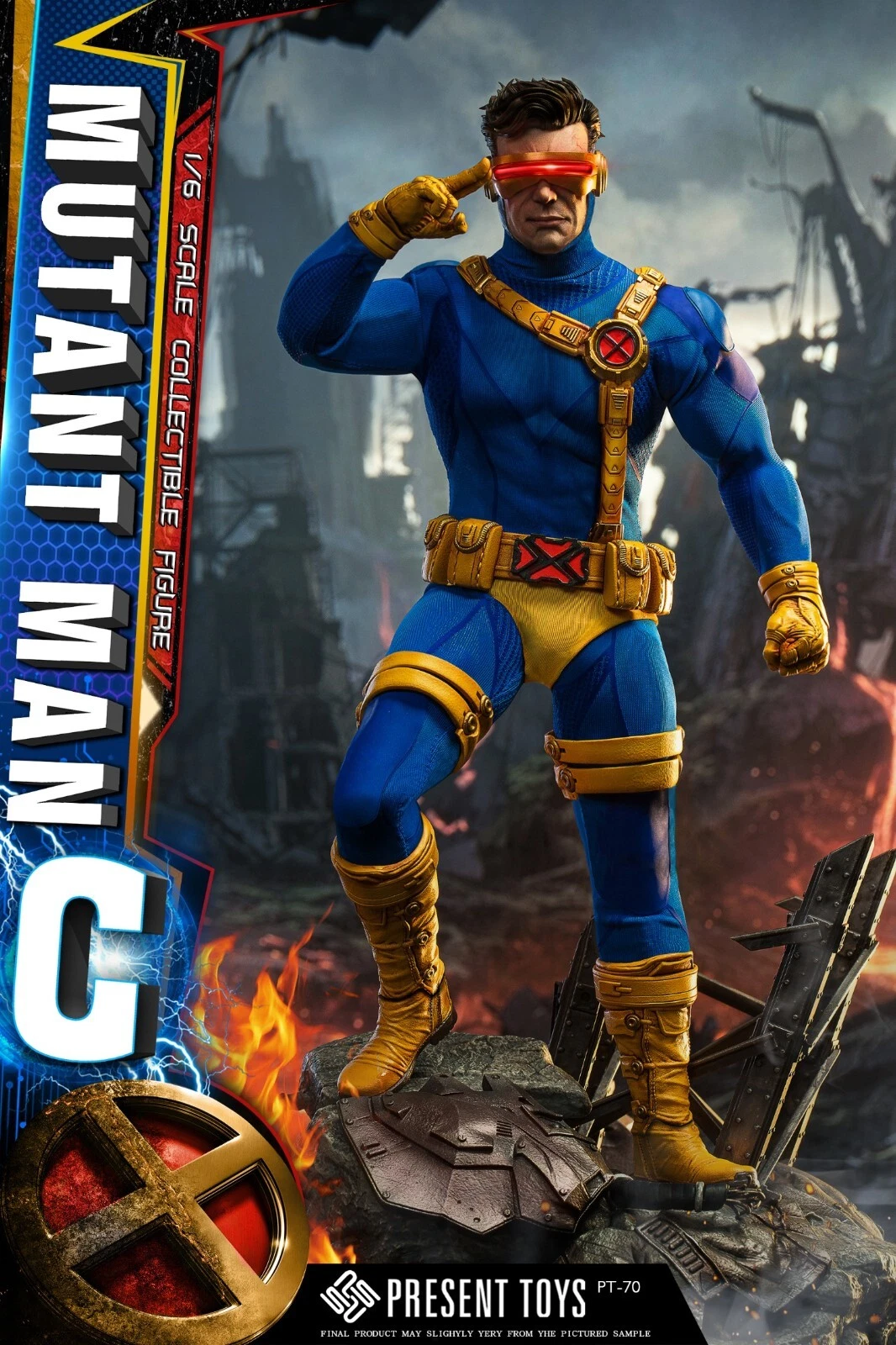 Фигурка X-Men Cyclops — Present Toys PT-SP71 1/6 Deluxe
