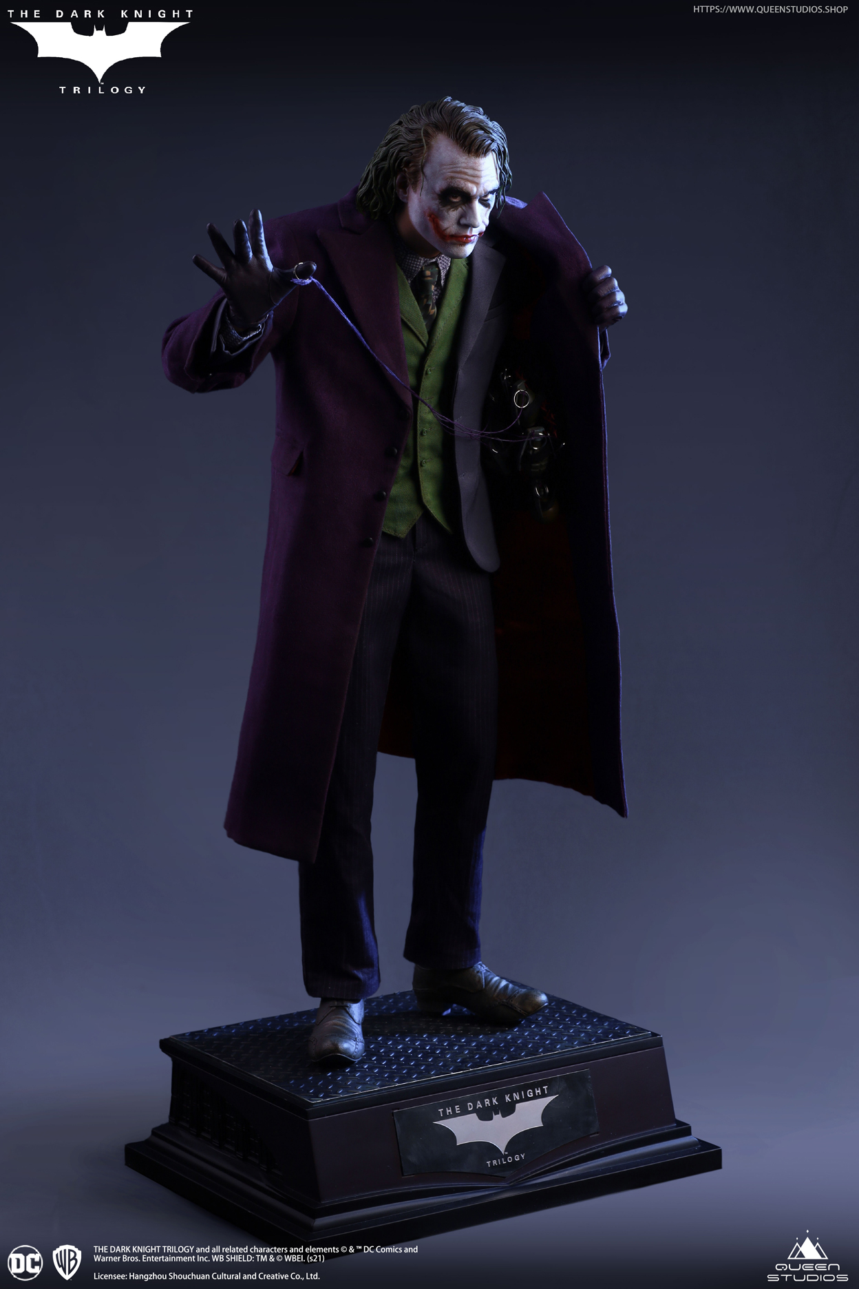 Фигурка Джокер — Queen Studios Dark Knight Joker 1/4 Statue - купить в  интернет магазине GeekZona.ru