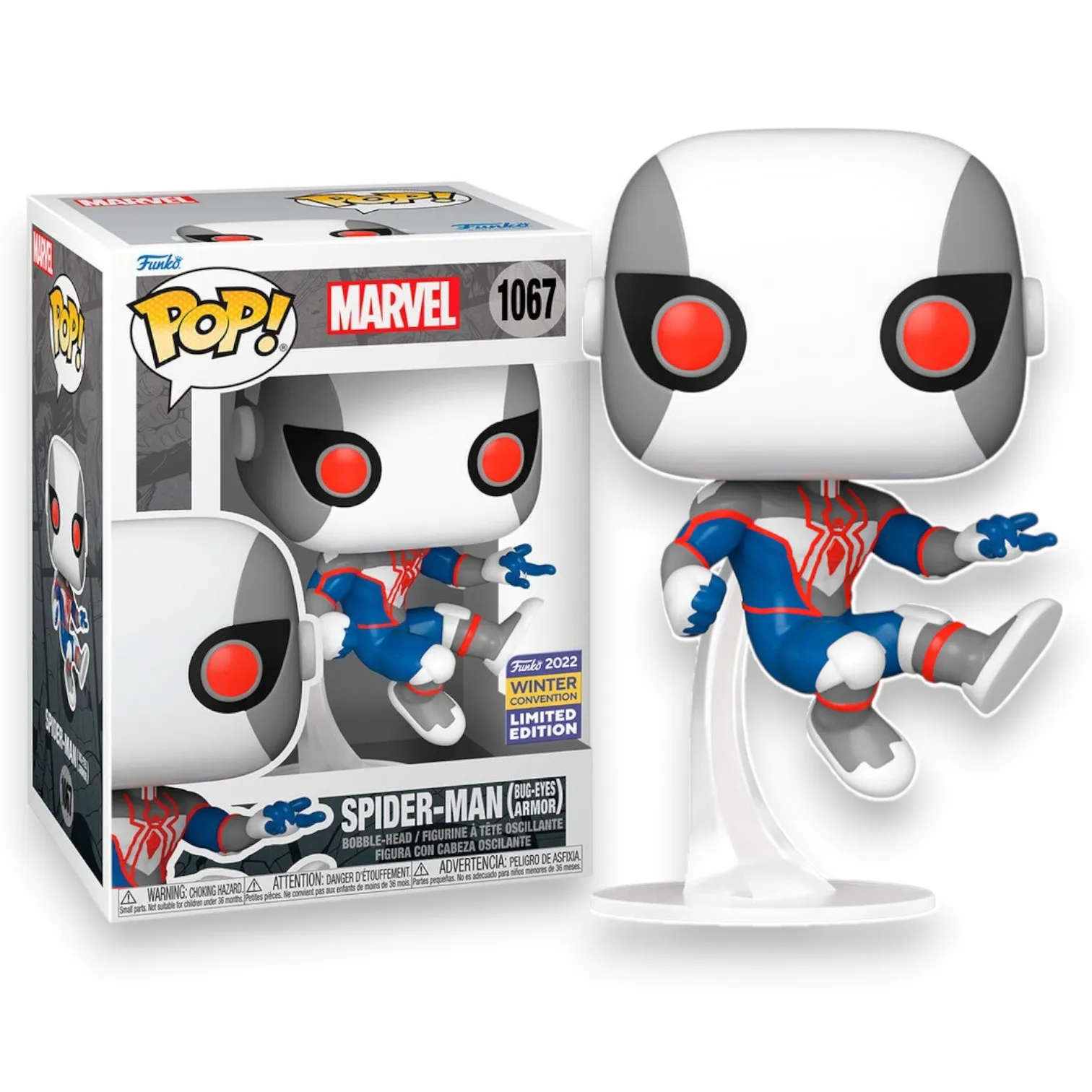 Фигурка Spiderman Bug-Eyes Armor Exclusive — Funko Pop! 1067