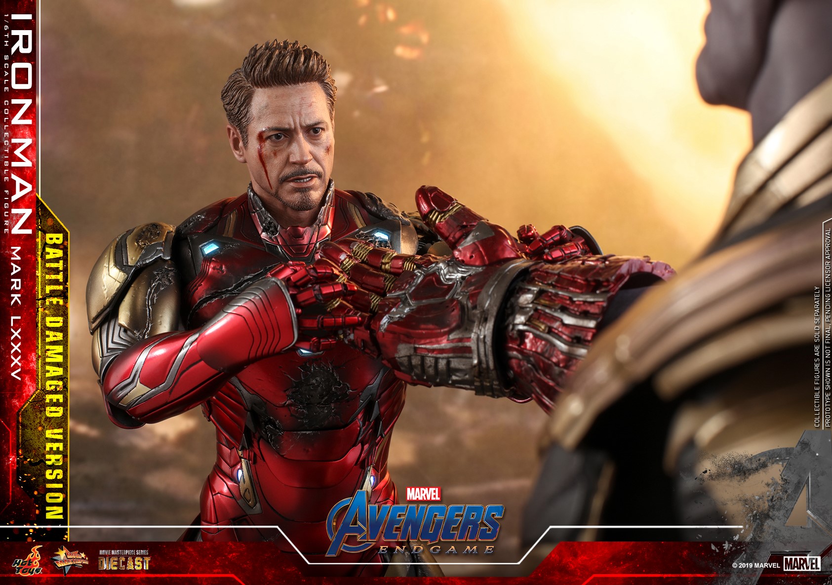 hot toys iron man endgame gauntlet