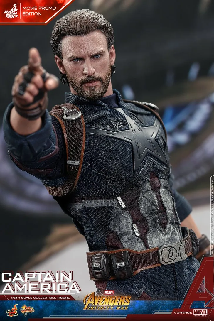 Фигурка Капитана Америки — Hot Toys Avengers Infinity War MMS481 1/6 Captain America Promo Edition