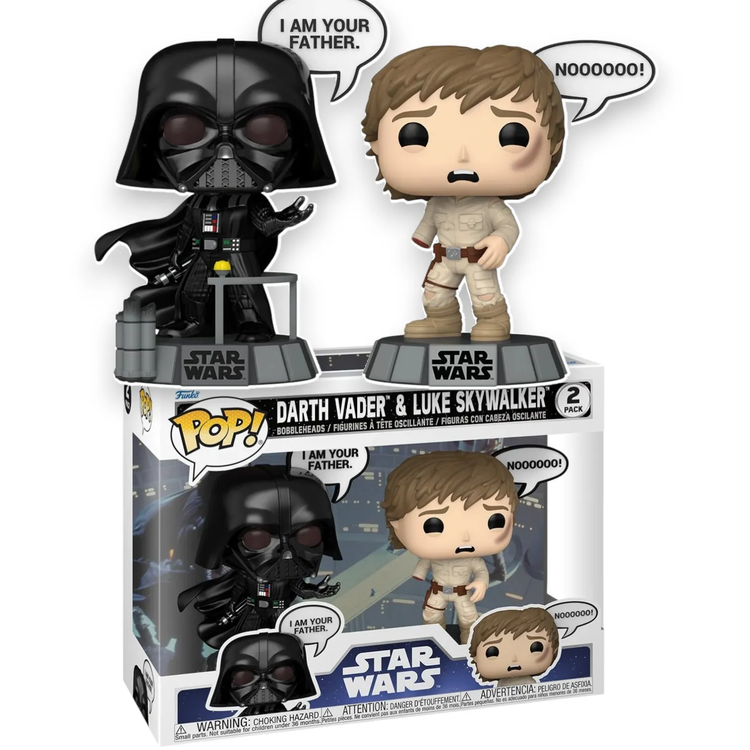 Фигурка Darth Vader Luke Skywalker — Star Wars Funko Pop! Vinyl 2-Pack