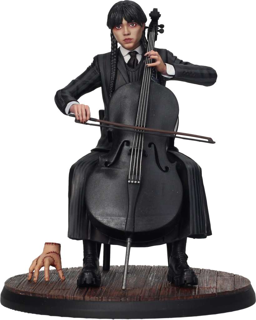 Фигурка Уэнсдей SD Toys Wednesday With Cello And Thing PVC Statue - купить  в GeekZona.ru