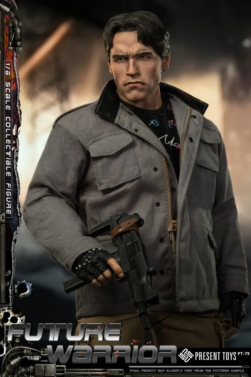 Фигурка Терминатор — Present Toys PT-sp79 Terminator T-800 (Technoir) 1/6