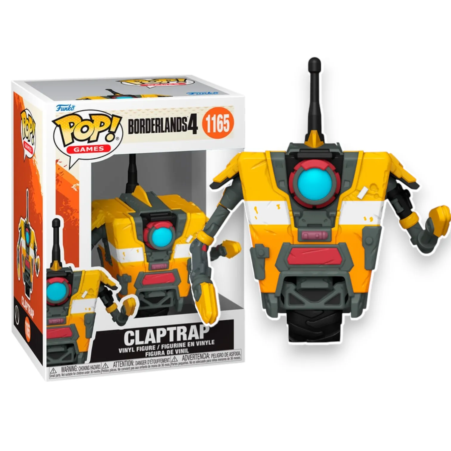 Фигурка Borderlands 4 Claptrap — Funko Pop! Vinyl 1165