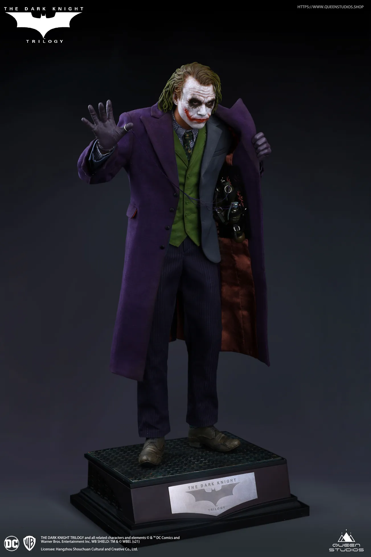 Фигурка Джокер — Queen Studios Dark Knight Joker 1/4 Statue - купить в  интернет магазине GeekZona.ru