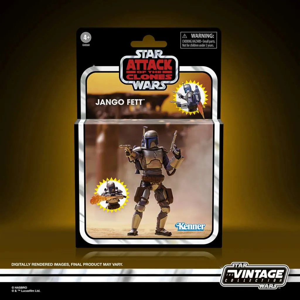 Фигурка Jango Fett Attack of Clones — Hasbro Marvel Legends Vintage