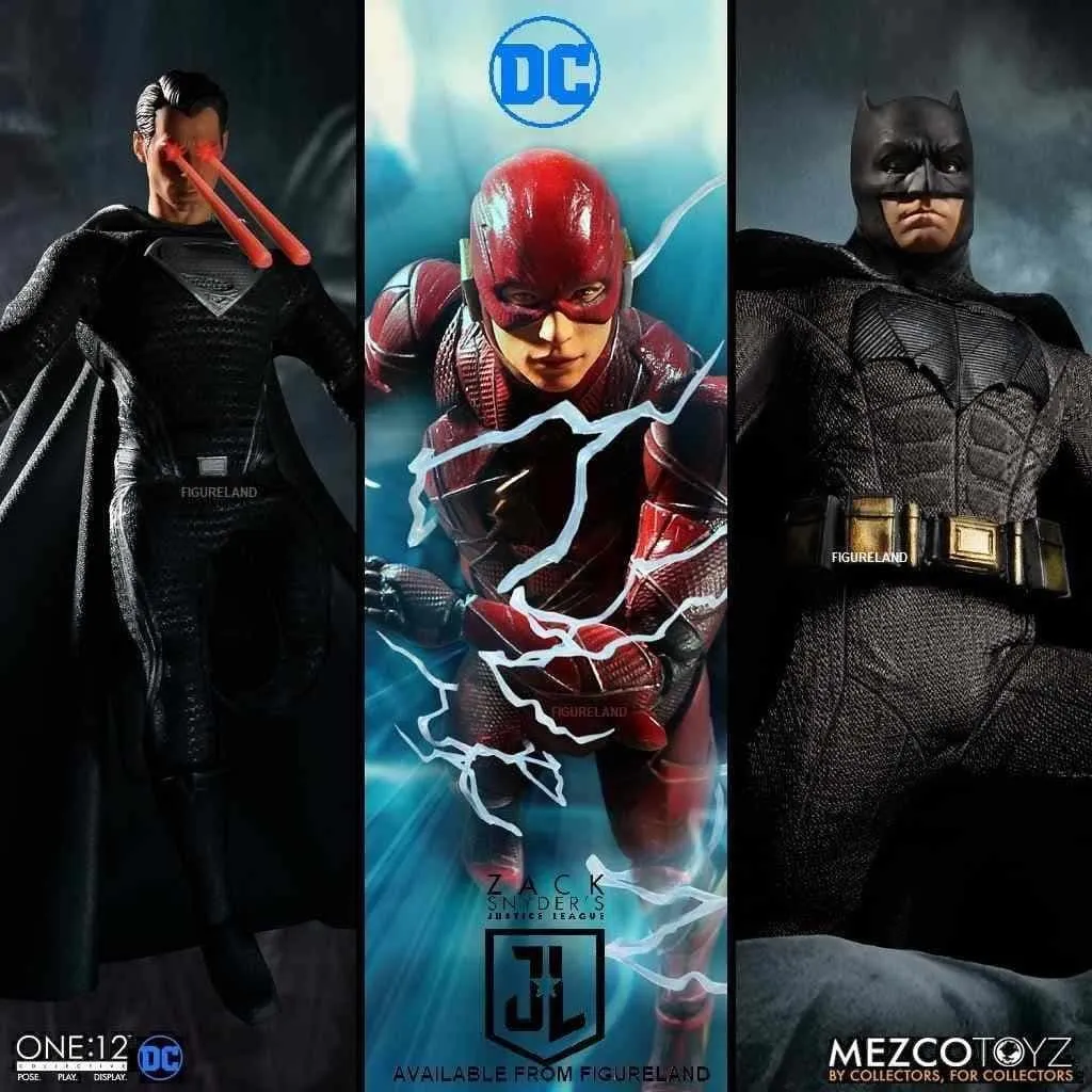 Фигурки Zack Snyder Justice League — Mezco Deluxe One:12 Collective Steel Boxed Set