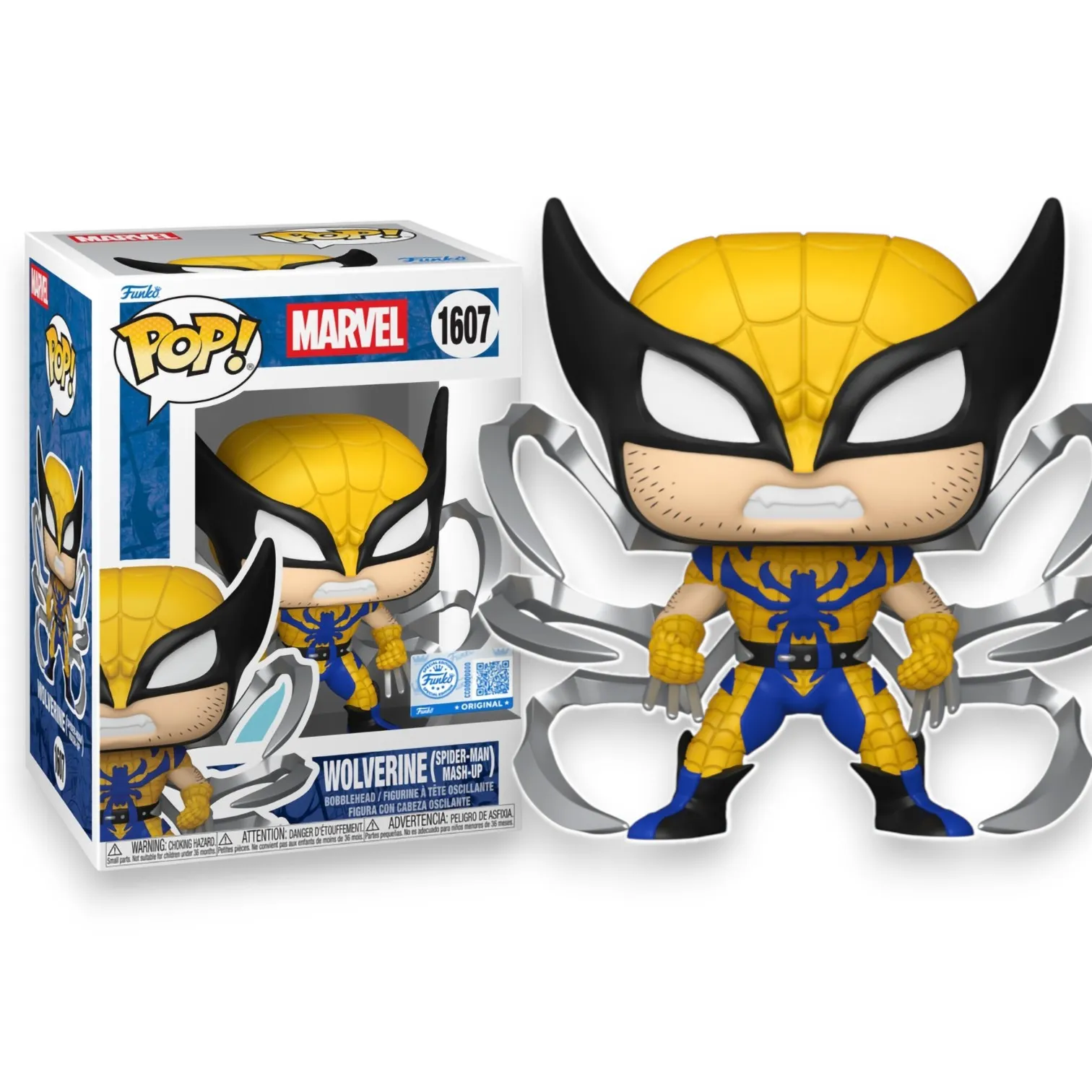 Фигурка Wolverine Spider-Man Mash-Up Exc — Funko Pop Vinyl Bobble Marvel 1607
