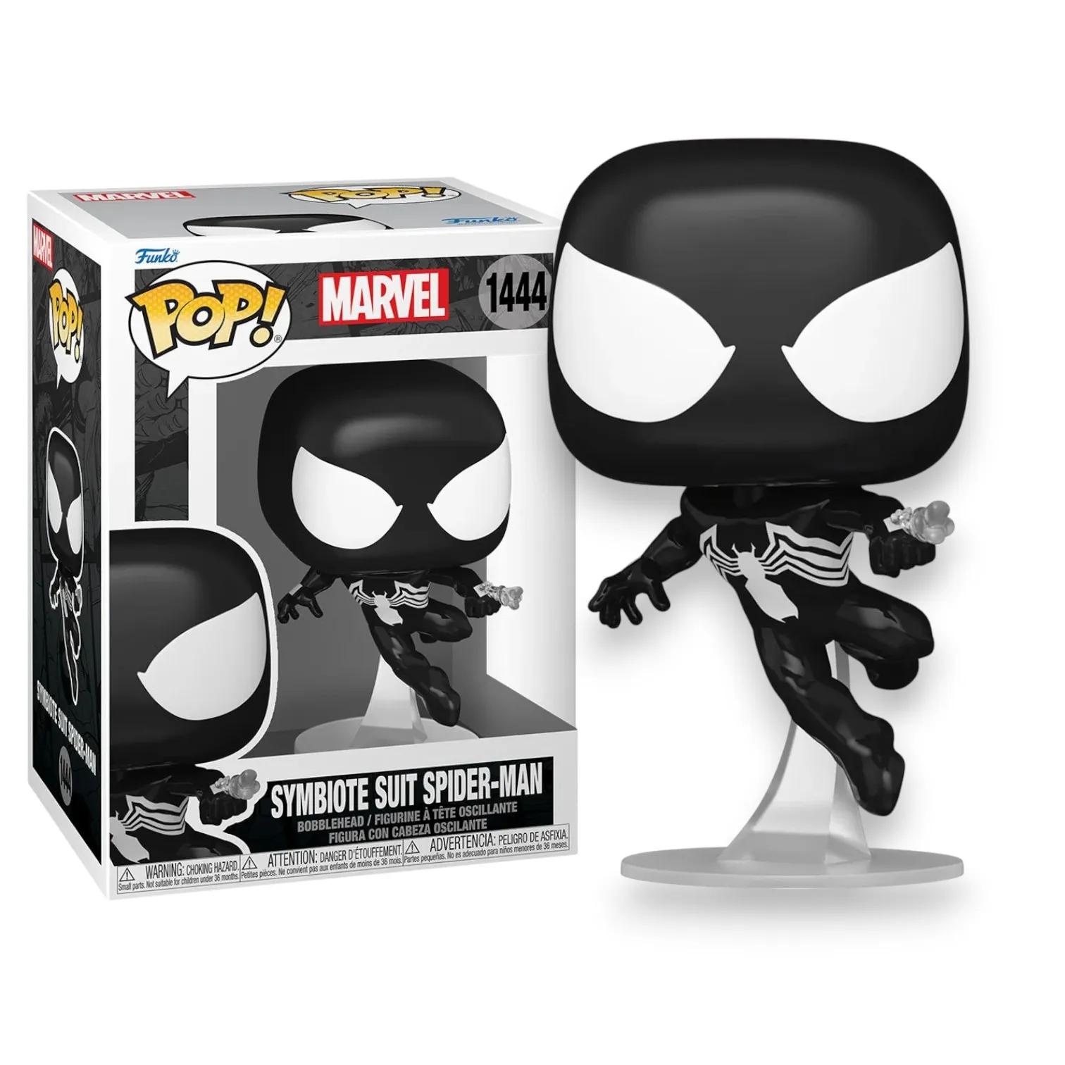 Фигурка Symbiote Suit Spider-Man — Funko Pop! Vinyl 1444