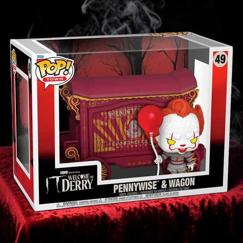 Funko Pop! Town Pennywise Con Carretto – Welcome To Derry, Figura In Vinile Da Collezione 9,5 Cm