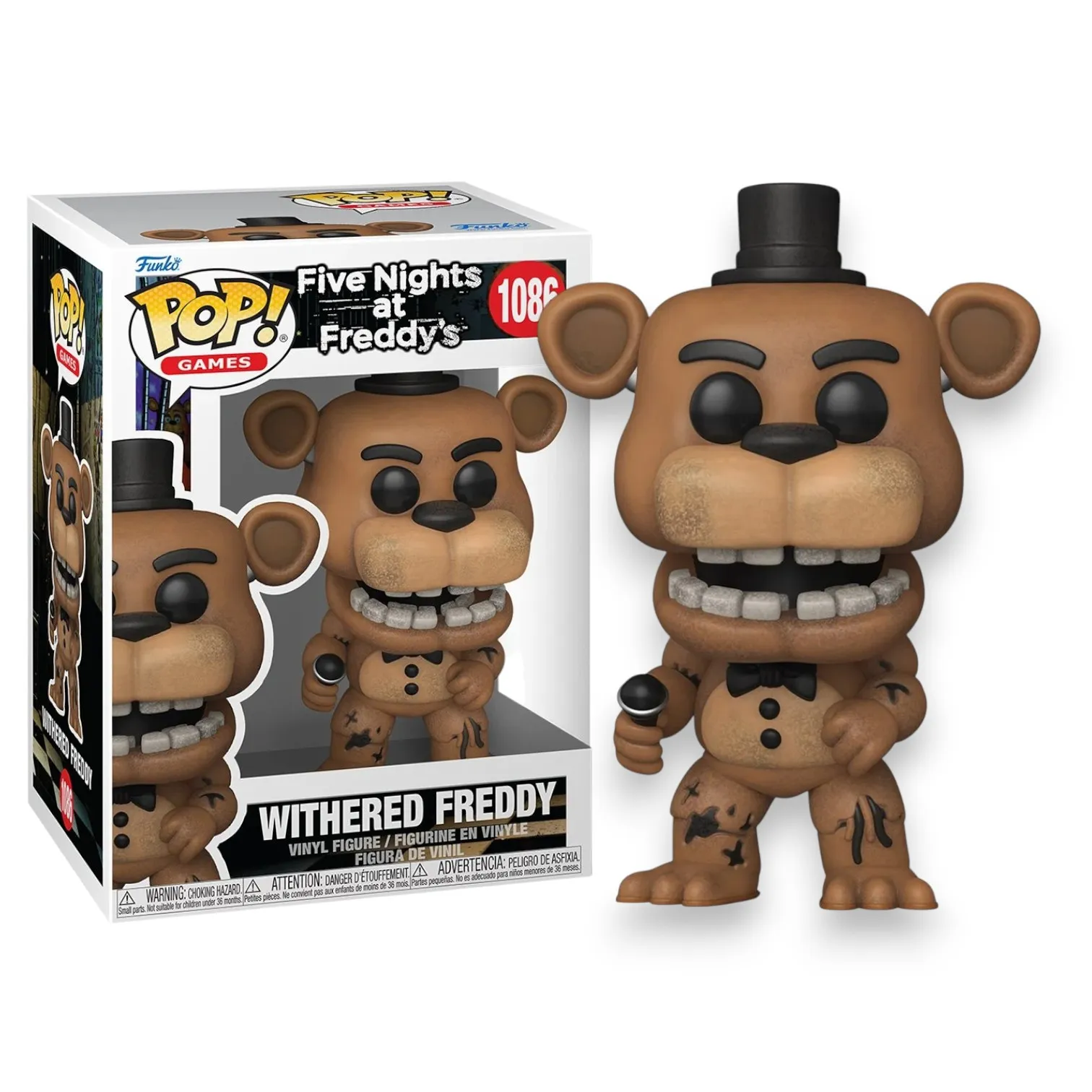 Фигурка Withered Freddy — Five Nights at Freddy Funko Pop! Vinyl 1086