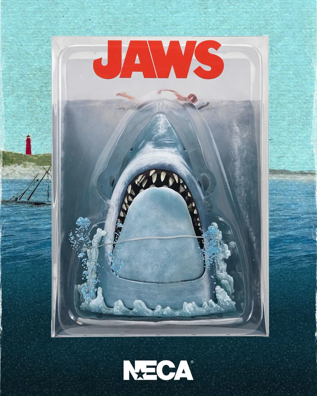 Фигурка Челюсти — Neca Jaws 50th Anniversary Poster Series Display Piece