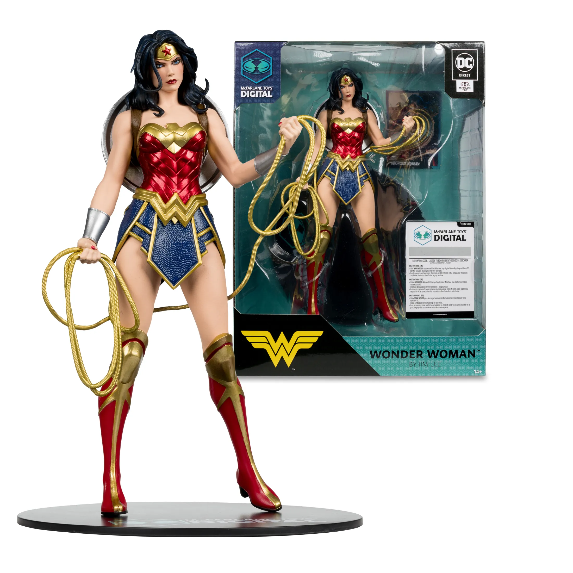 Фигурка Wonder Woman by Jim Lee — McFarlane Toys DC Direct 1/6 Statue w Digital Collectible