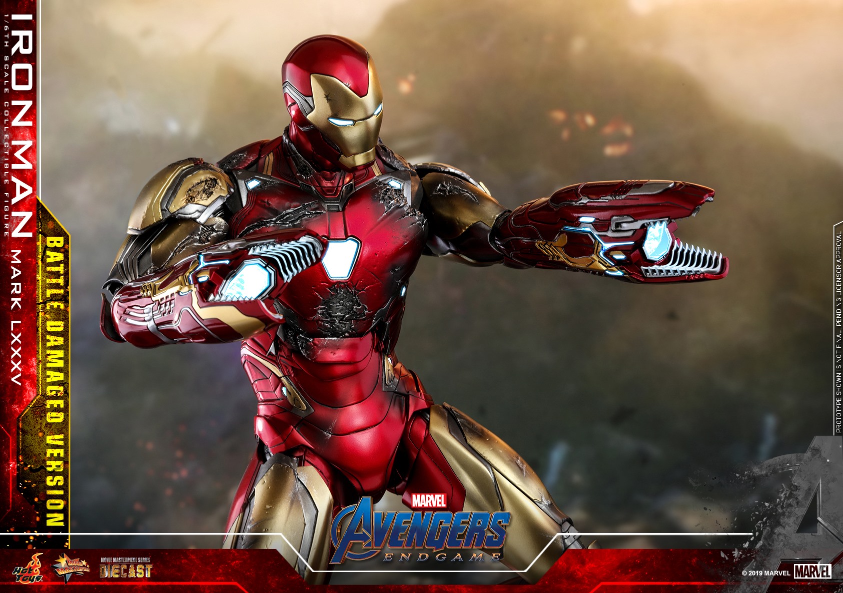 avengers endgame iron man mark 85 hot toys