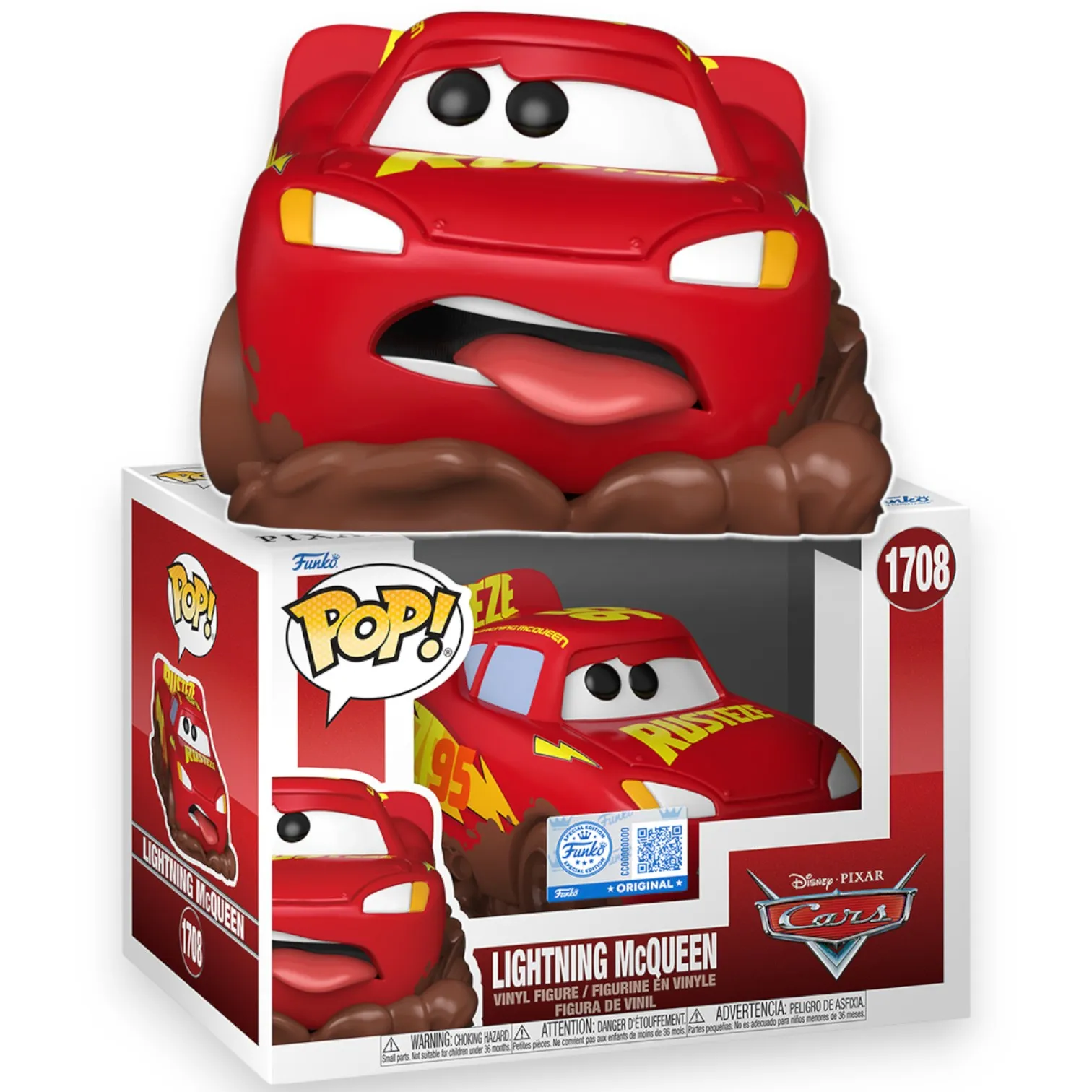 Фигурка Cars Lightning McQueen Exc — Funko Pop! Vinyl 1708