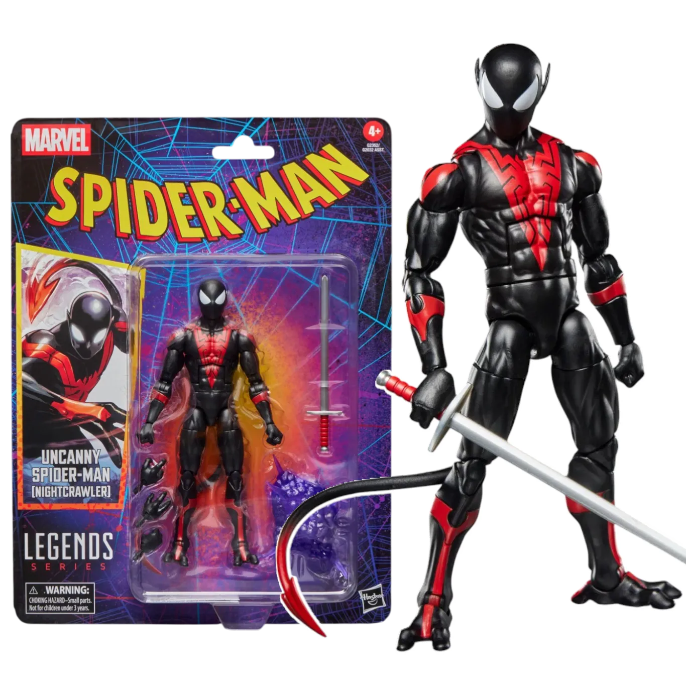 Фигурка Uncanny Spider-Man Nightcrawler — Hasbro Marvel Legends Retro