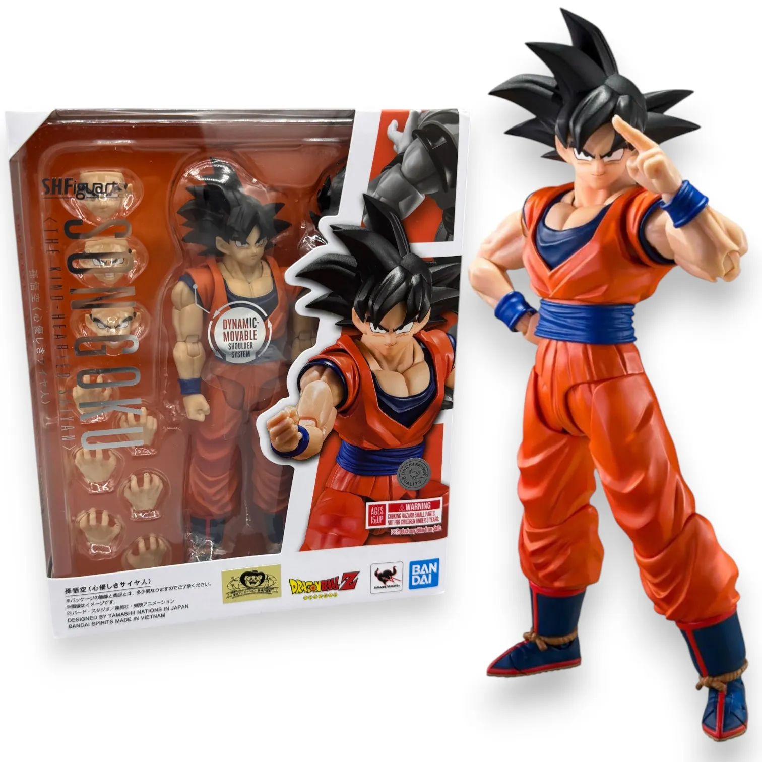 Фигурка Dragon Ball Z Son Goku Kind-hearted Saiyan — Bandai SH Figuarts