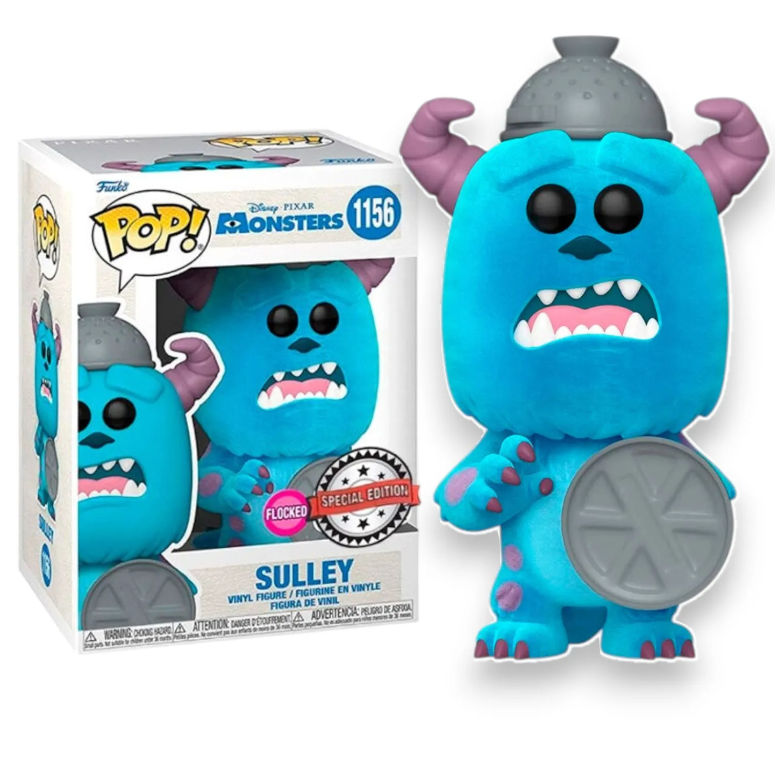 Фигурка Disney Monsters Inc 20th Sulley Flocked Exclusive — Funko Pop! Vinyl 1156