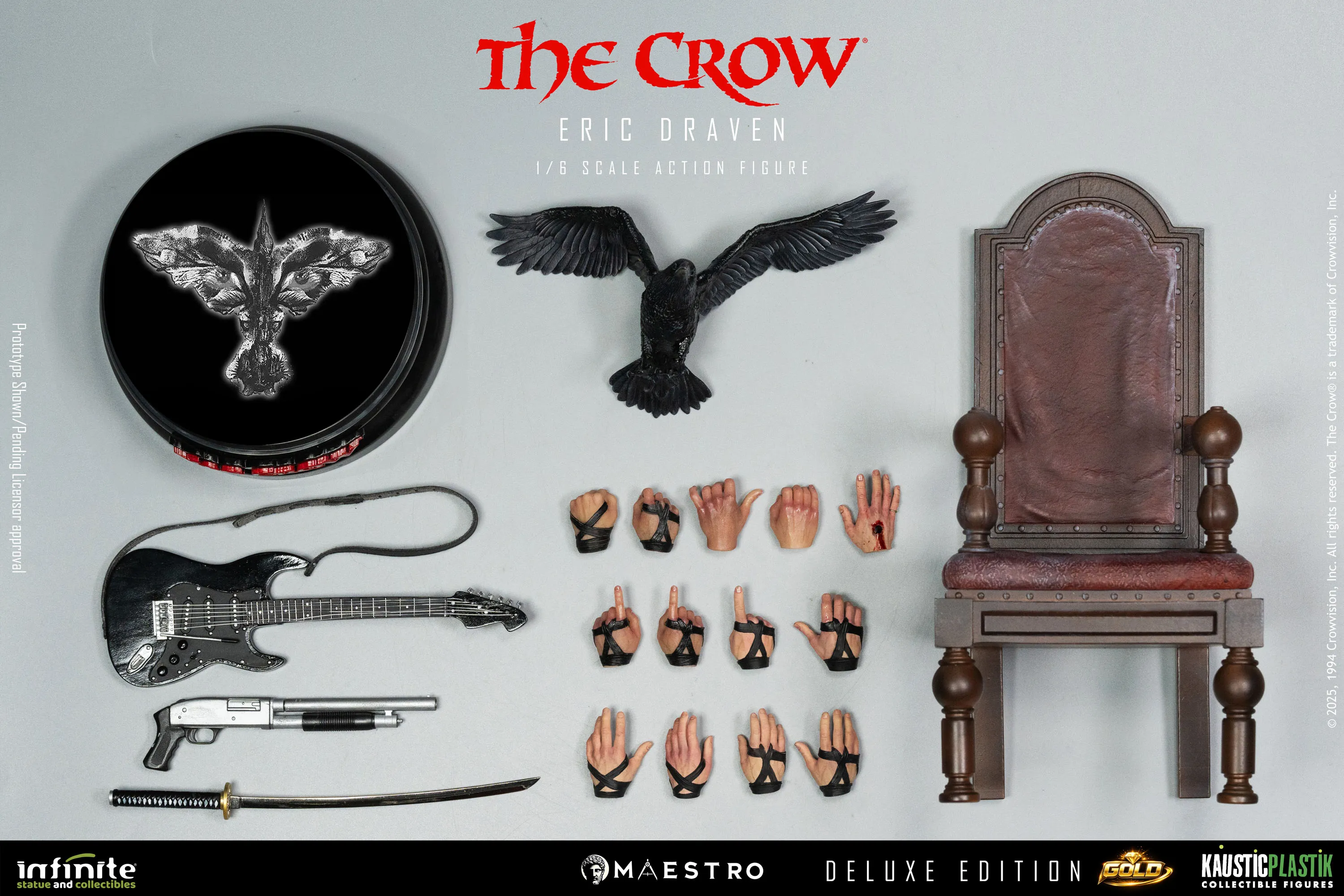 Фигурка The Crow Eric Draven — Infinite Kaustic Plastik 1/6 Luxury