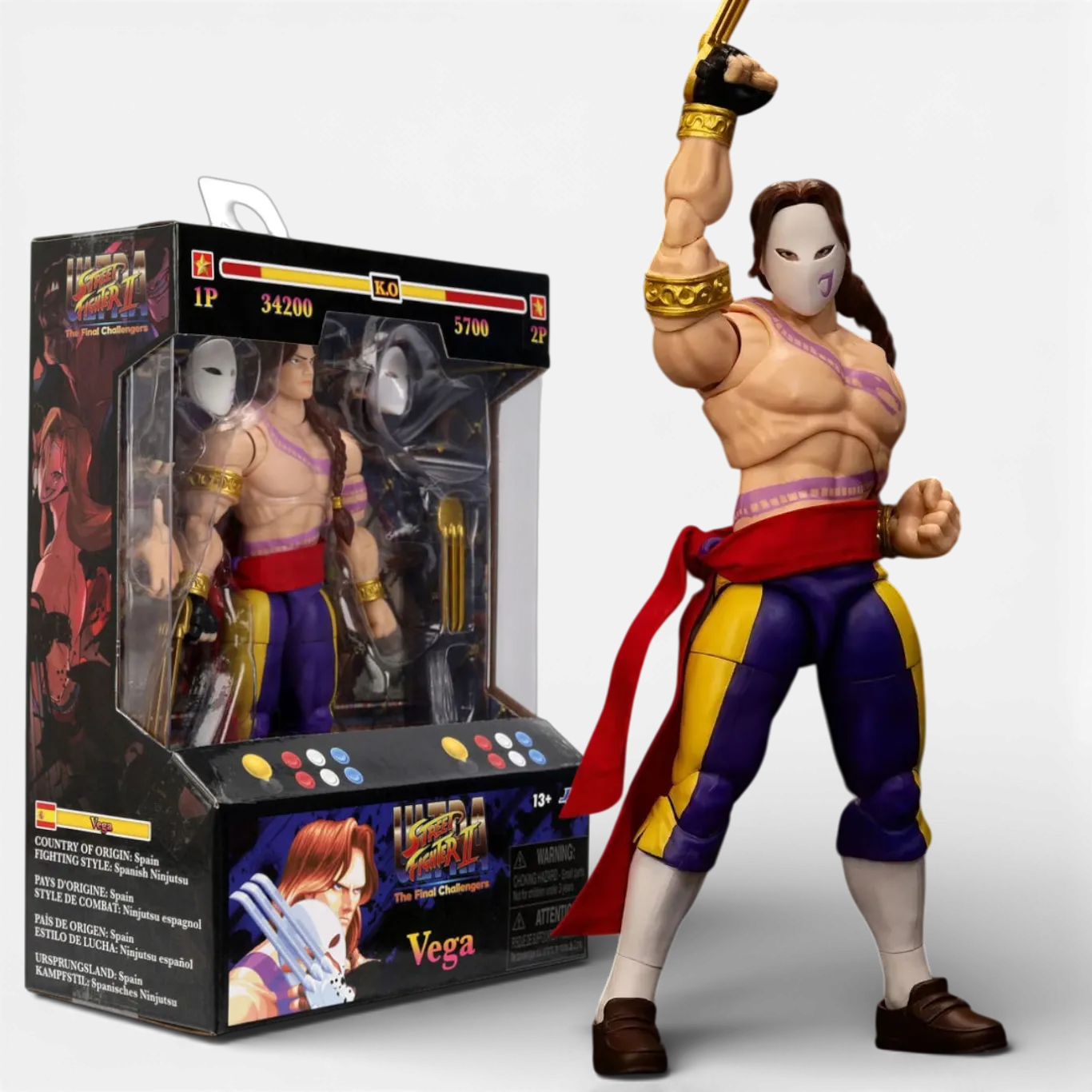 Фигурка Vega — Jada Ultra Street Fighter II Figure