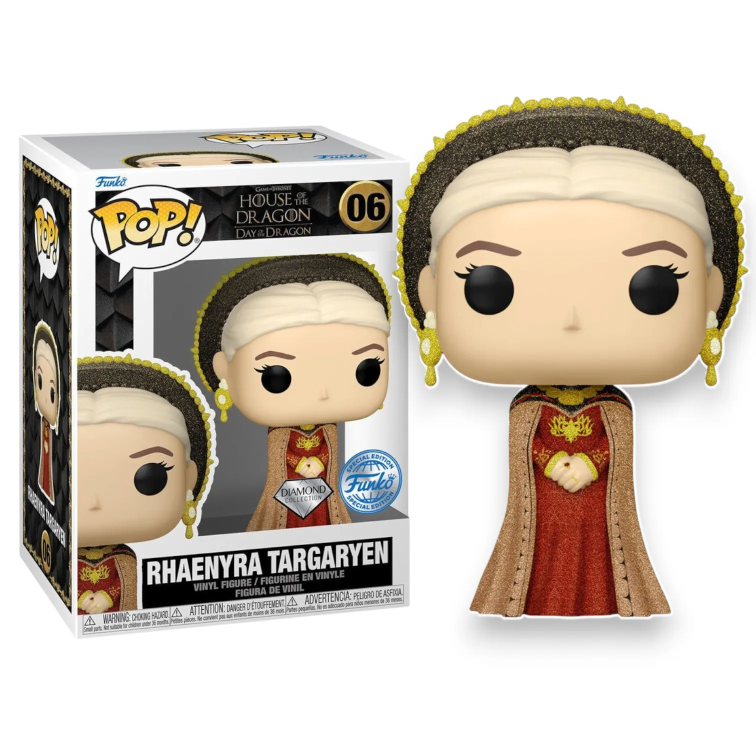 Фигурка House of the Dragon Rhaenyra Targaryen Diamond Exclusive — Funko Pop! Vinyl 06