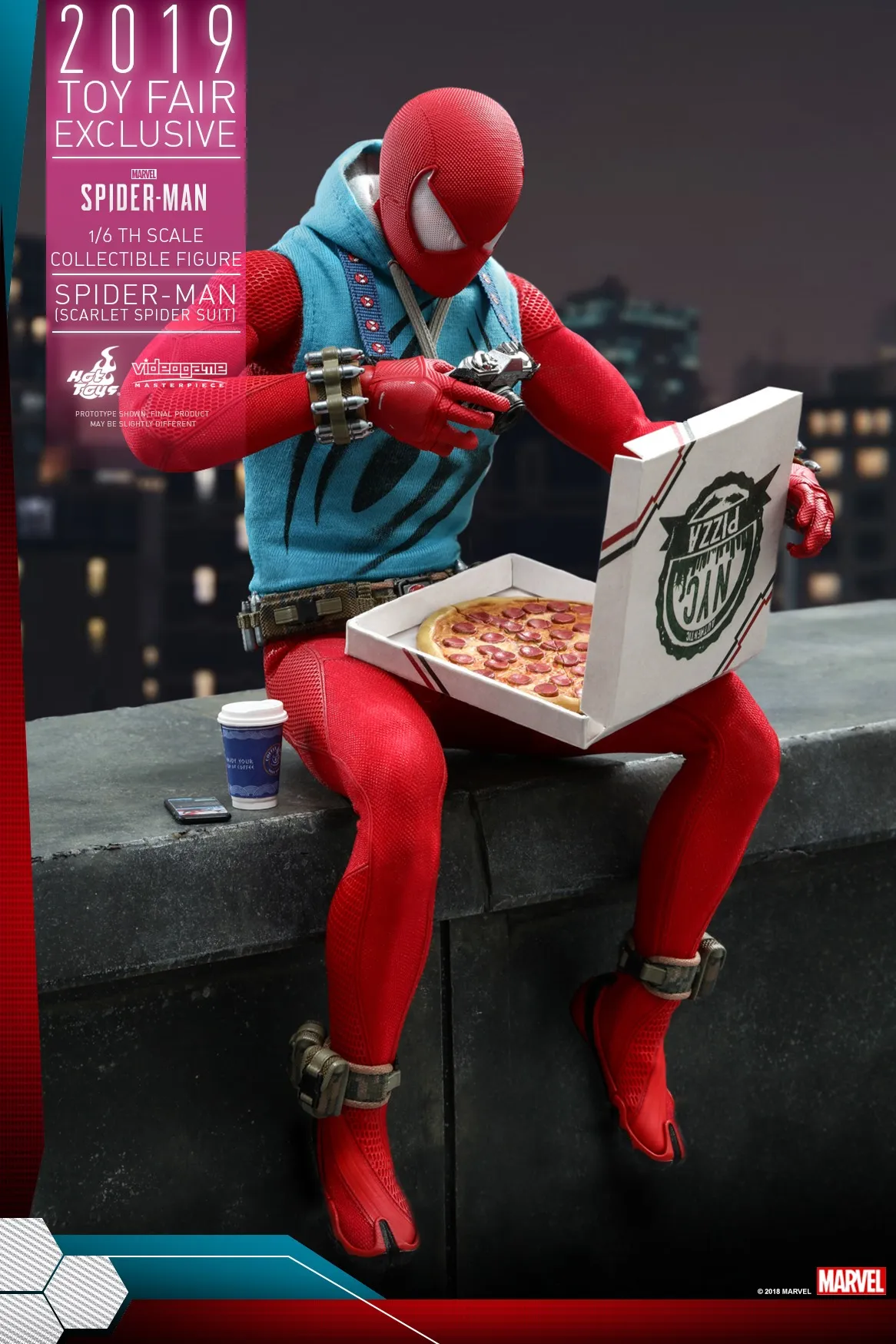 Фигурка Спайдермена — Hot Toys Spider-Man VGM 1/6 Scarlet Spider Suit 2019 Toy Fair Exclusive