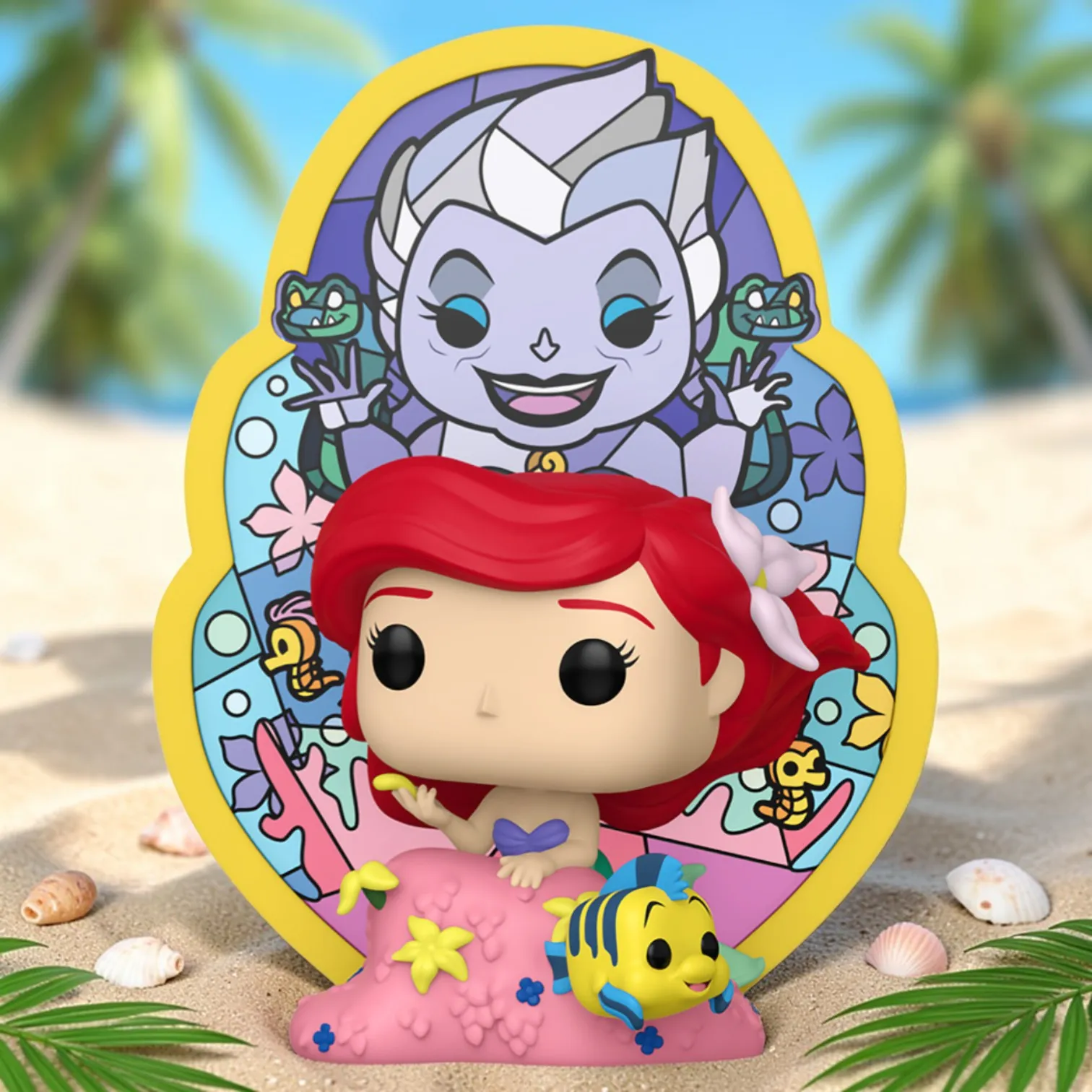 Фигурка Little Mermaid Ariel Ursula Stained Glass — Funko Pop! Vinyl Deluxe Disney 1702