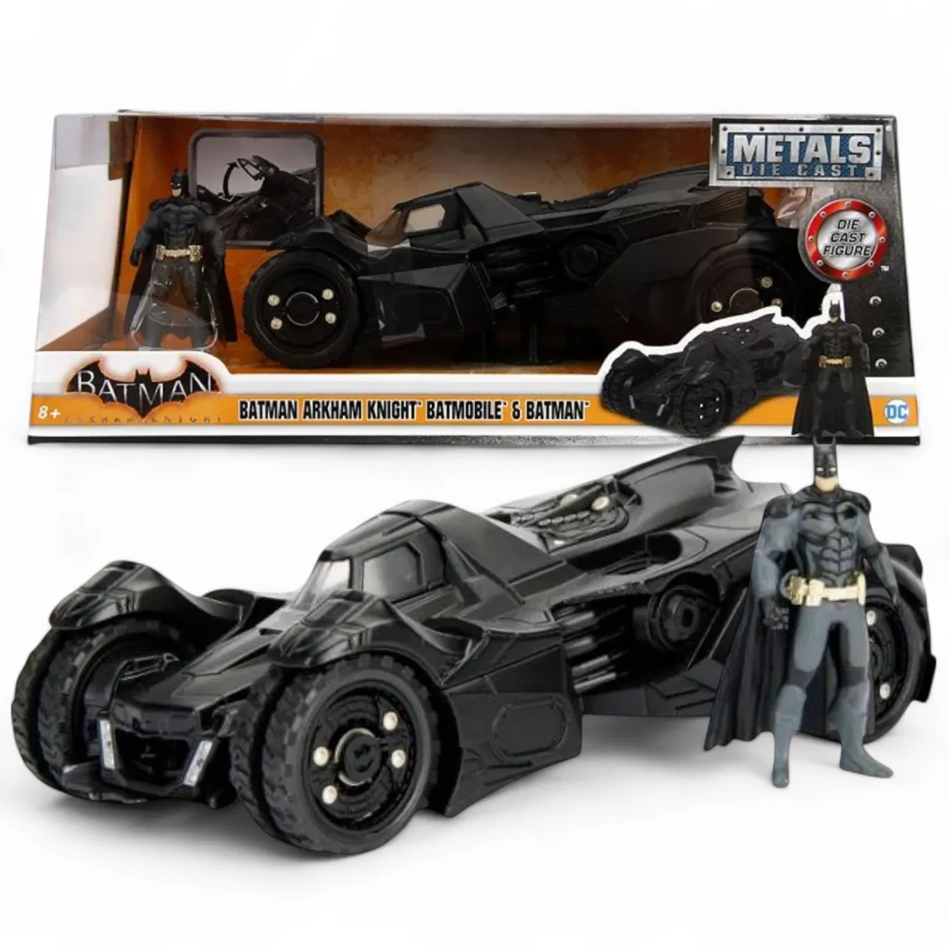 Модель Бэтмобиля — Batman Arkham Knight Diecast Model 1/24 Batmobile w figure