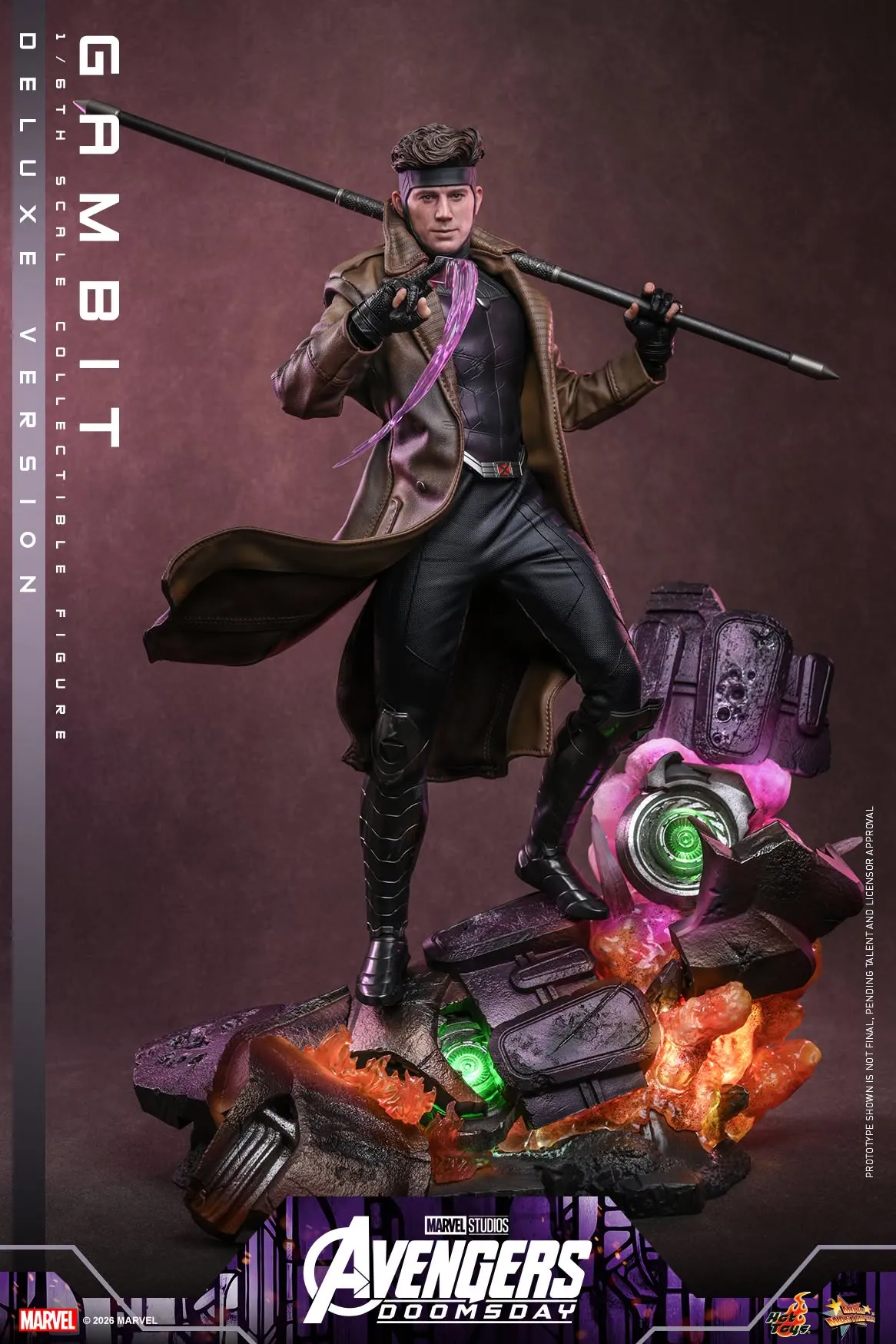 Фигурка Gambit (Deluxe) — Hot Toys MMS911 Avengers Doomsday 1/6
