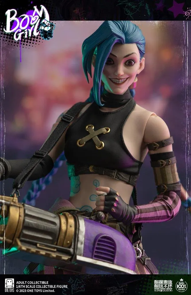 Фигурка Джинкс Аркейн — OneToys Boom Girl Arcane Jinx 1/6 Deluxe