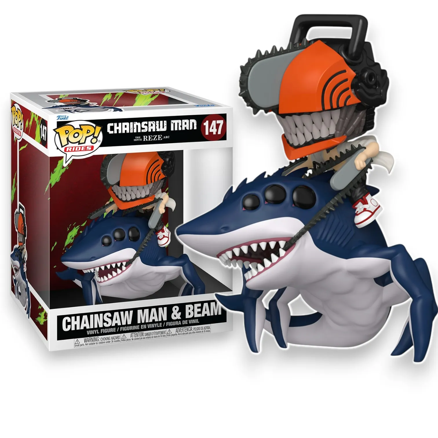 Фигурка Chainsaw Man Reze Chainsaw Man & Beam — Funko Pop Vinyl 147