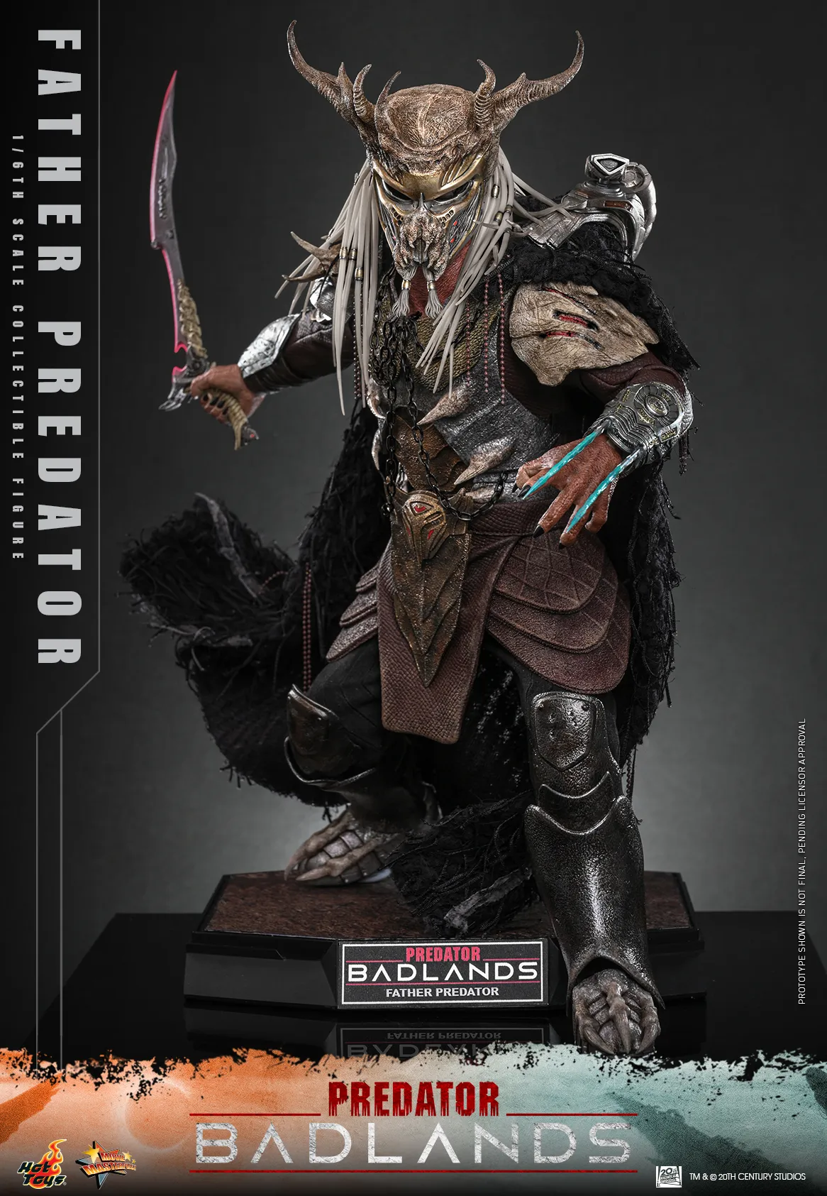 Фигурка Хищник — Hot Toys MMS863 Predator Badlands Father 1/6