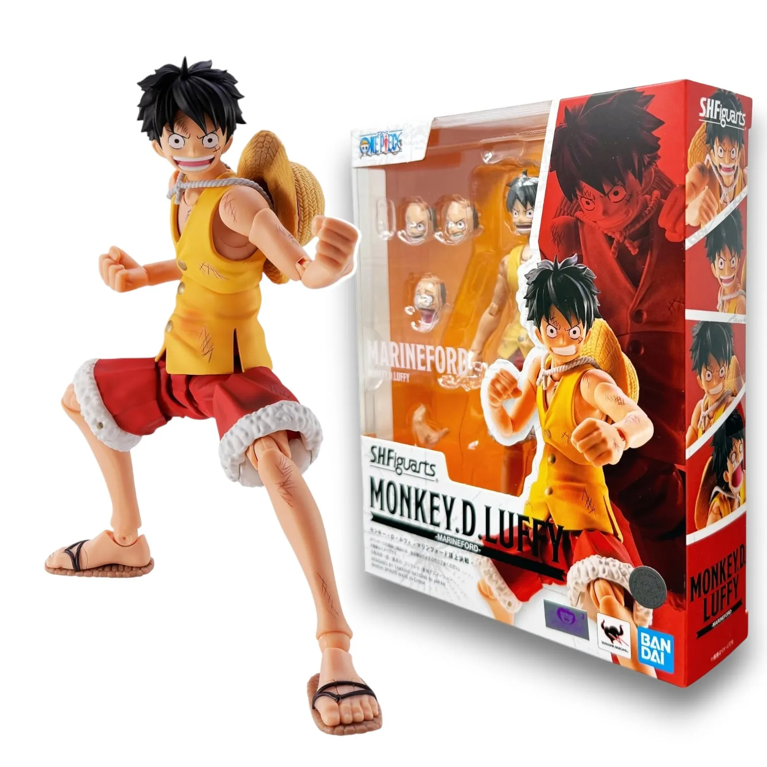 Фигурка One Piece Monkey D.luffy Marineford — Bandai SH Figuarts