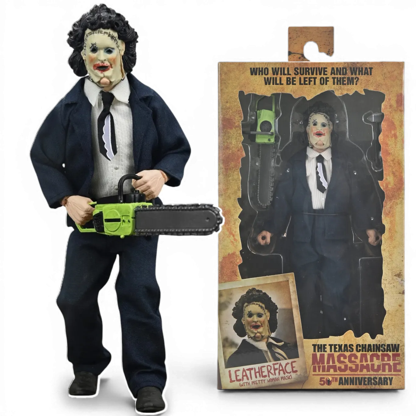 Фигурка Leatherface Pretty Woman — Neca Texas Chainsaw Massacre 50th Anniversary Clothed