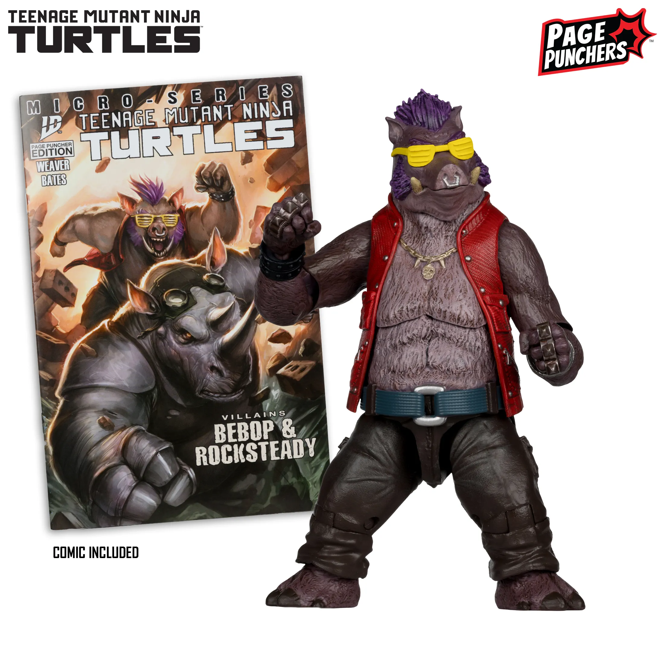 Фигурка TMNT with Comic WaVe2 Bebop — McFarlane Toys Figure