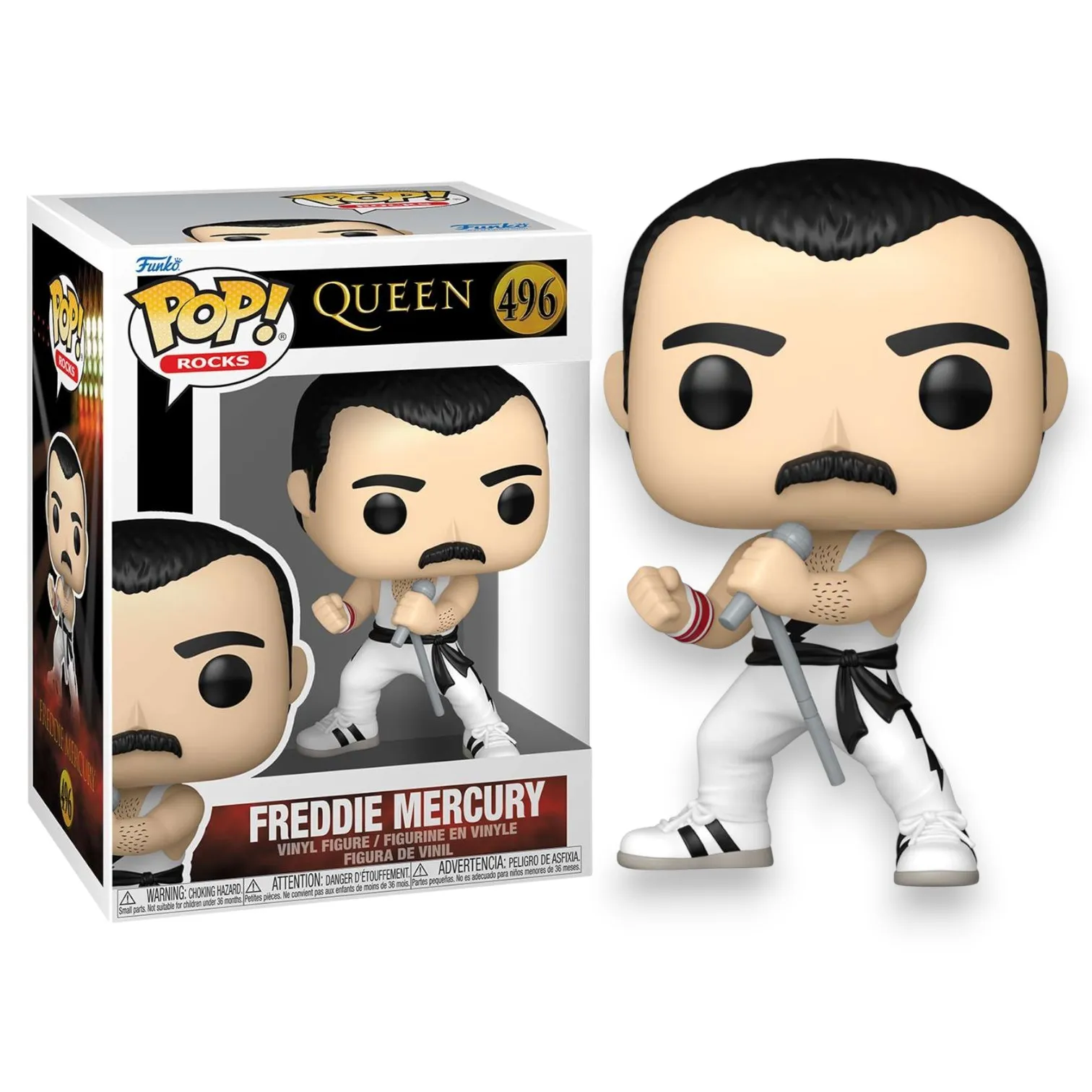 Фигурка Queen Freddie Mercury White Singlet — Funko POP! Vinyl 496