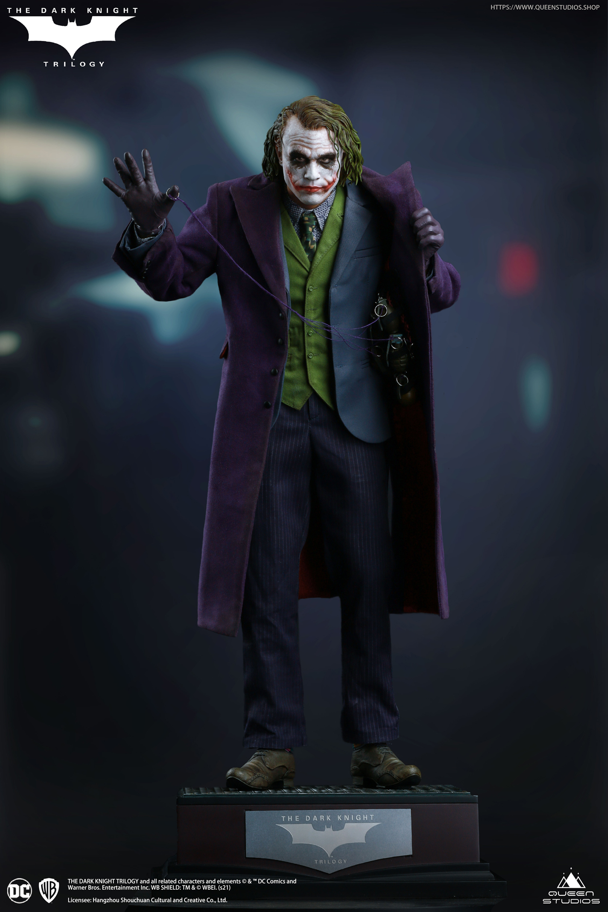 Фигурка Джокер — Queen Studios Dark Knight Joker 1/4 Statue - купить в  интернет магазине GeekZona.ru